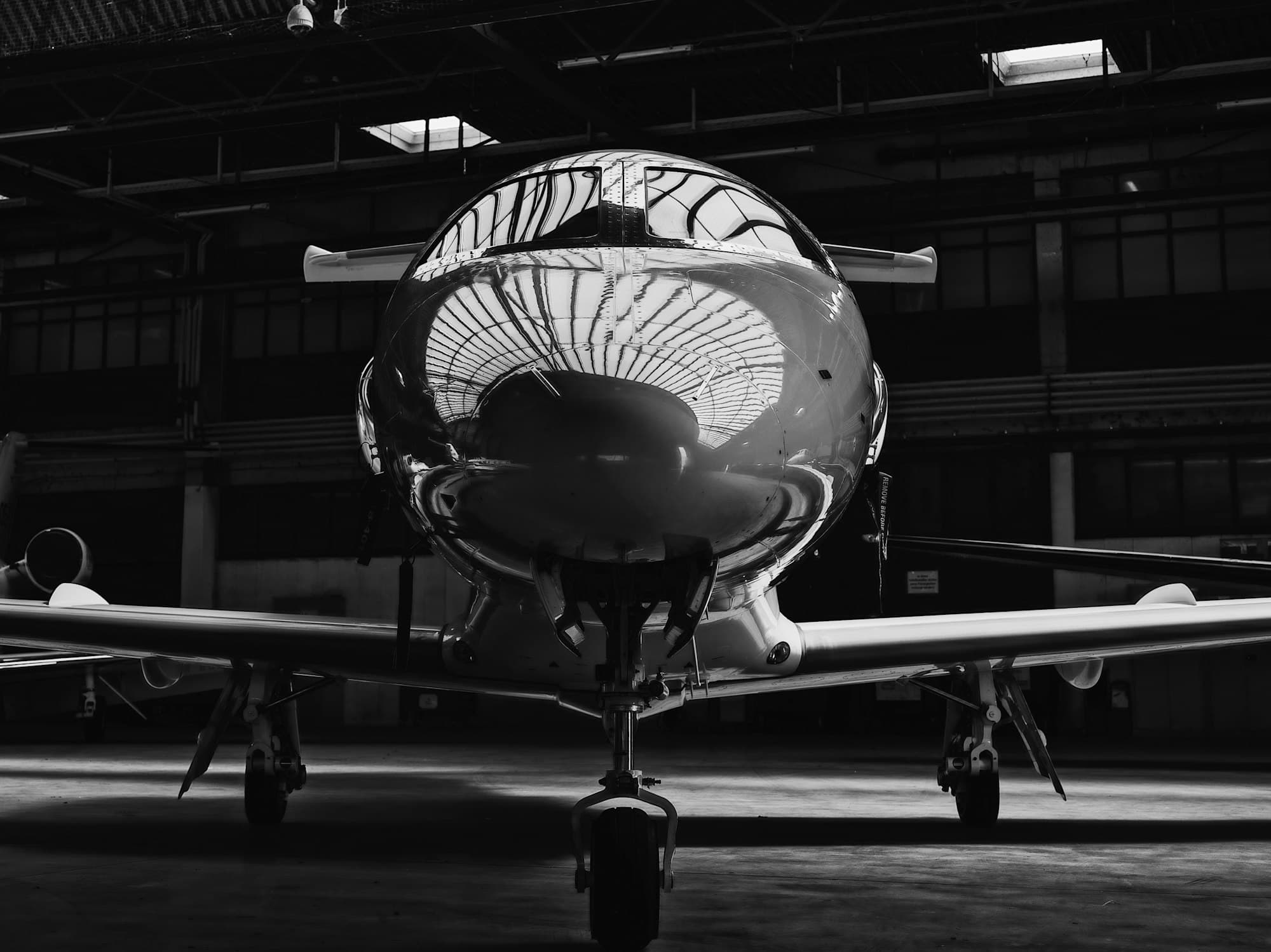 Business jet presented for sale